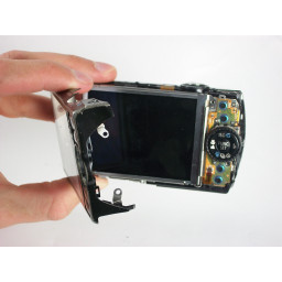Разборка Canon Powershot SD880 Снятие задней крышки