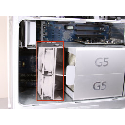 Замена узла переднего вентилятора Power Mac G5